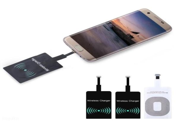 Qi carregador sem fio typec adaptador de carregamento módulo receptor adesivo adaptador de carregamento de alta eficiência para samsung android universal2253846