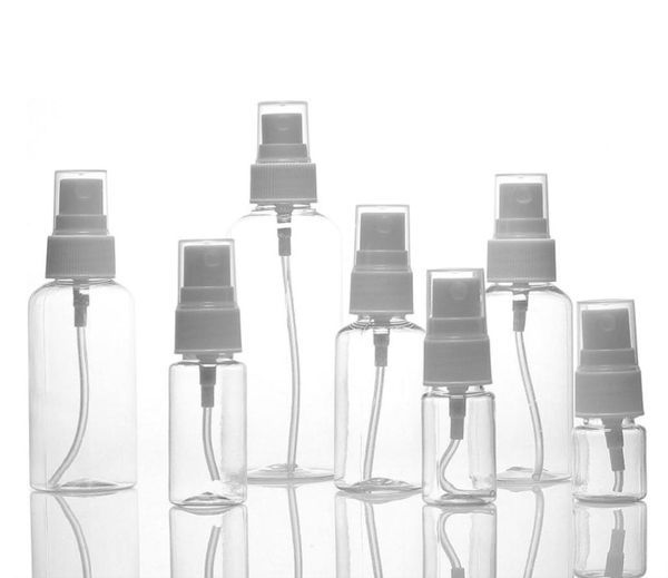 10 ml da 20 ml 30 ml 50 ml 60 ml 80 ml 100 ml bottiglie spray trasparente trasparente bottiglie di spruzzo a nebbia fine bottiglie di trucco cosmetico Atomizzatori cosmetici CON2998828