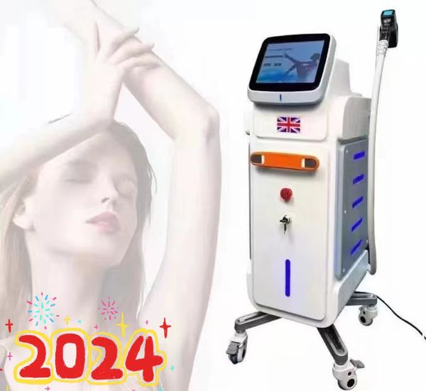 Remoção vertical do cabelo do laser do ipl da e-luz de DPL para a cara e o corpo 808 Rejuvenescimento da pele do laser do diodo da remoção do cabelo do salão de beleza para comercial e salão