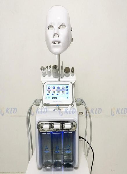 7IN 1 Dermabrasionsmaschine Hydra-Reinigung Faltenentfernung Diamant-Mikrodermabrasion Wasserpeelinggerät 7-Farben-PDT-Licht8109951