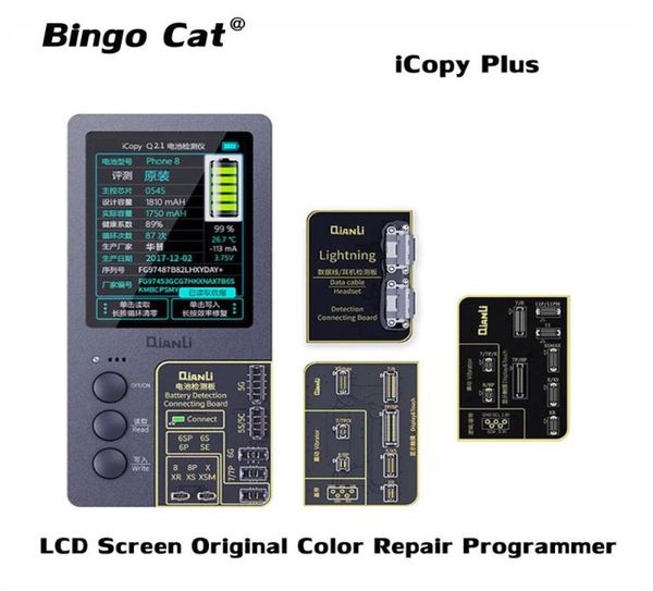 Icopy plus 21 verdadeiro tom de luz sensor reparo da bateria para 7 x xs max xr 11promax vibrar readwriteedit recuperação programador ferramenta c4651688