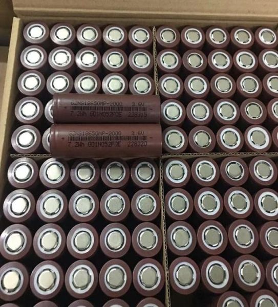 100 Batteria HG2 18650 di alta qualità 3000mah 35A Scarica massima Scarico batterie 25R VTC5 VTC4 HE2 HE4 DHL Shipp7703529