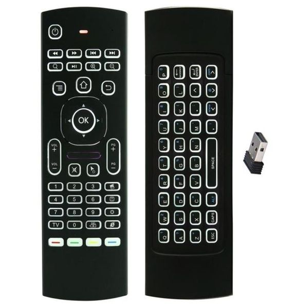 MX3 Pro Mini-Funktastatur mit Hintergrundbeleuchtung, Luftmaus und Mikrofon, Google-Sprachfernbedienung, GYRO-IR-Lernen für Android TV Box PC5119640