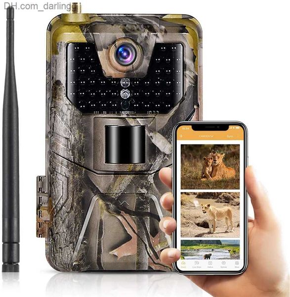 Telecamere da caccia Telecamere da caccia Outdoor 2G SMS P Email Cellulare 4K HD 20MP 1080P Wildlife Impermeabile Trail Camera Fototrappola Fotocamera da gioco Visione notturna Q240306