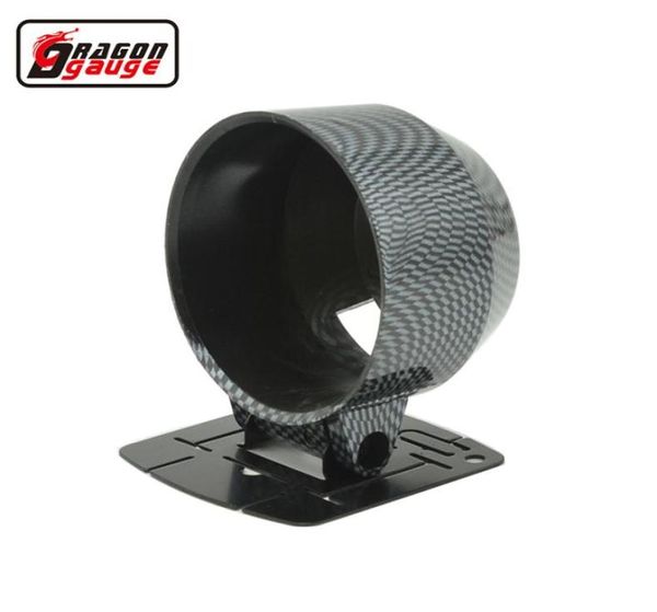 Calibro del drago Universale 60mm Supporti per auto in fibra di carbonio Auto Misuratore di refit da corsa Baccelli per contagiri in plastica8376683