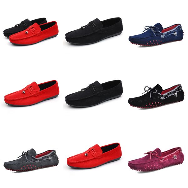 Sapatos casuais masculinos GAI três triplos preto branco marrom preto roxo estilo de vida leve e confortável sapatos de caminhada