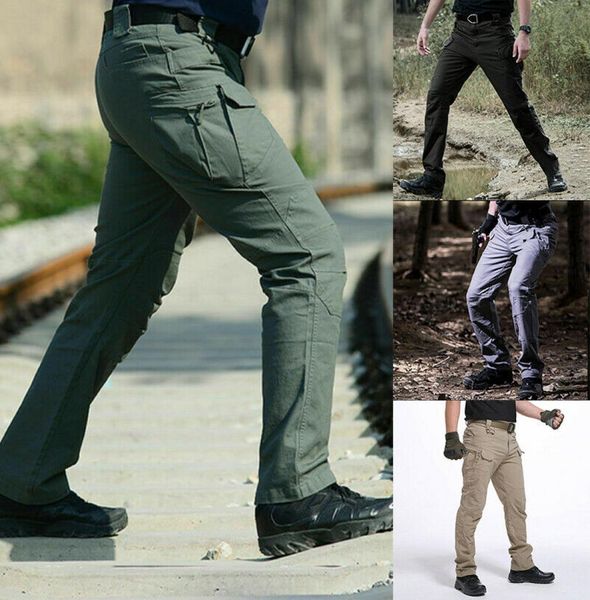 Pantaloni da uomo militari tattici cargo da esterno antivento da combattimento pantaloni da allenamento militare Swat pantaloni sportivi per l'escursionismo caccia6055835