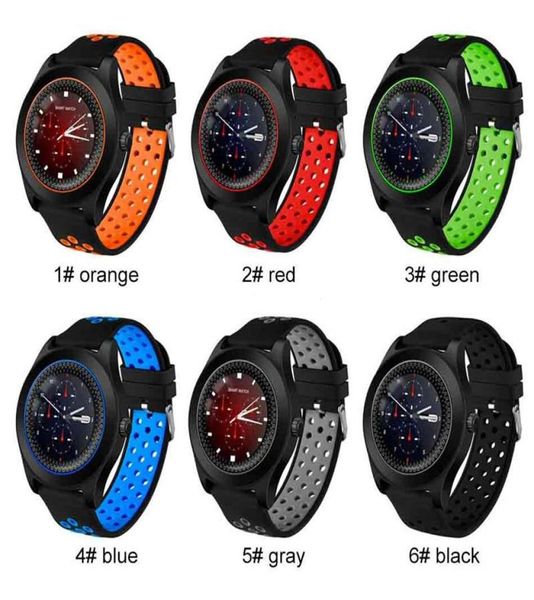 TF8 Yuvarlak Ekranlı Kamera Spor Strap Fitness Fitness Destek Hafıza Kart Sim Kart Bluetooth Telefon Smartwatch3172063