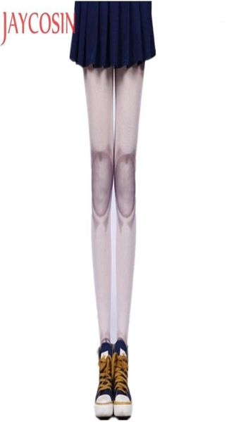 Meias meias mulheres auturm primavera tatuagem meias articuladas boneca bjd collants meia-calça lolita cosplay legal jan2013322685