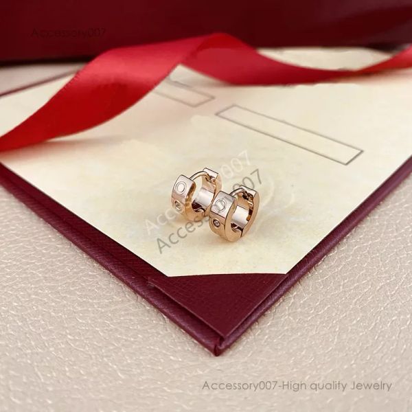 anelli di gioielli firmatiorecchini di lusso da donna orecchini di design orecchini di diamanti Dolce orecchino a forma di cuore per donna uomo argento oro oro rosa scelta multipla