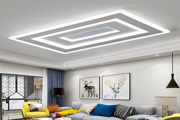 Ultradünne moderne quadratische LED-Deckenleuchten aus Acryl für Wohnzimmer, Schlafzimmer, Lamparas de Techo Colgante, LED-Deckenleuchte RN4743056