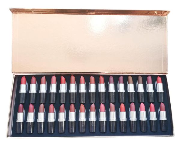 30 colori Rossetto idratante opaco Rossetto impermeabile Colorazione persistente Smalto labbra per Lady Lip Tazza antiaderente Cosmetico Regalo5511560