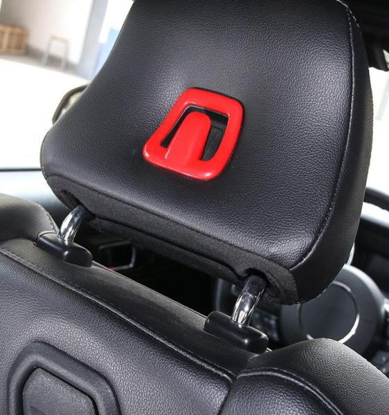 Adesivi per poggiatesta del sedile Ganci Decorazione Coperture Assetto adatto per Ford Mustang 20152016 Accessori per interni auto ABS3985003