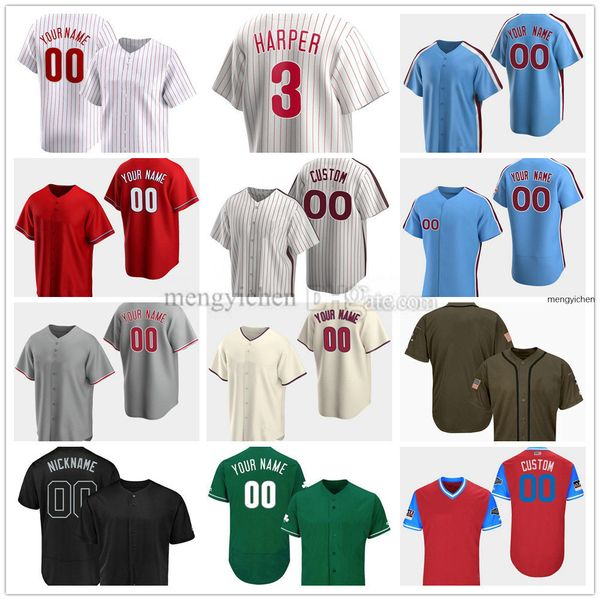 2024 Camisa de beisebol costurada 45 Zack Wheeler 55 Ranger Suarez 58 Seranthony Dominguez 46 Jose Alvarado 18 Johan Rojas 49 Kolby Allard 75 Connor Brogdon 68 Max Castillo