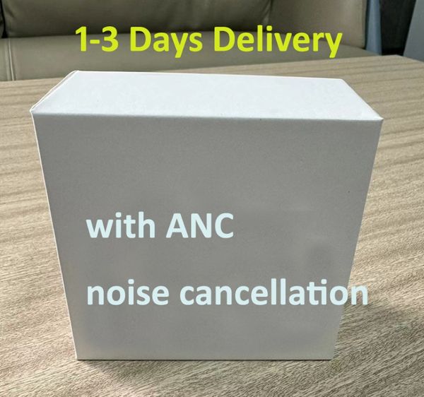 Fones de ouvido sem fio bluetooth pro2 tws cancelamento de ruído verdadeiro anc renomear fone de ouvido branco com caso de carregamento sem fio