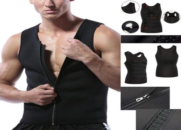 Homens cintura trainer colete para perda de peso neoprene espartilho corpo shaper zíper shapewear emagrecimento cinto barriga men039s shapers8627220