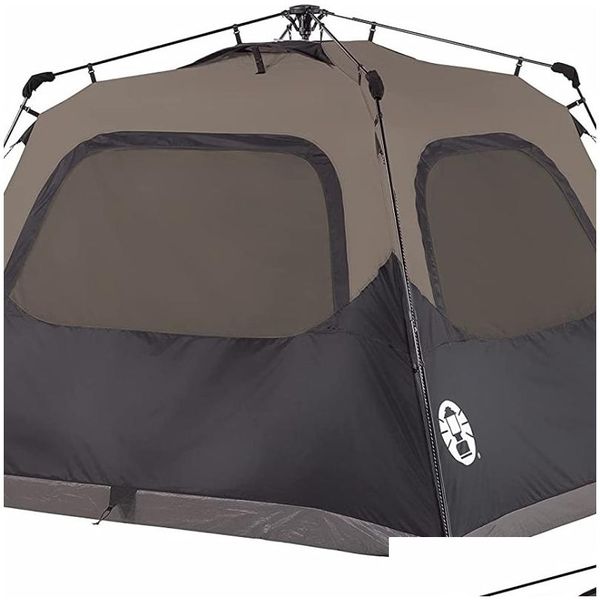 Zelte und Unterstände, 4-Personen-Kabinenzelt mit sofortiger Einrichtung für Cam-Setups in 60 Sekunden, Drop-Lieferung, Sport, Outdoor, Camping, Wandern, H Dhf03