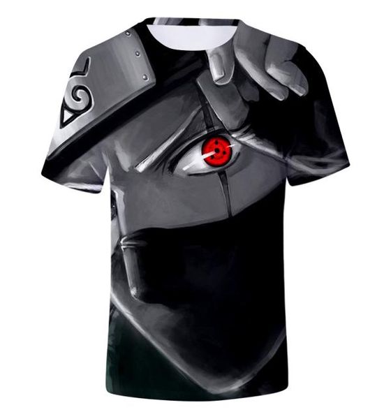 Anime Kakashi Tshirt Erkek Kadınlar 3D T-Shirt Cosplay Sweatshirts Kakashi Aksiyon Figürü Tee Sesli Erkekler Tops3886367