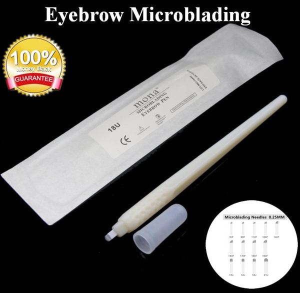 Penne monouso per microblading per sopracciglia Penna manuale per tatuaggio per sopracciglia Forniture per microblading Aghi per trucco permanente Lame monouso St2522176