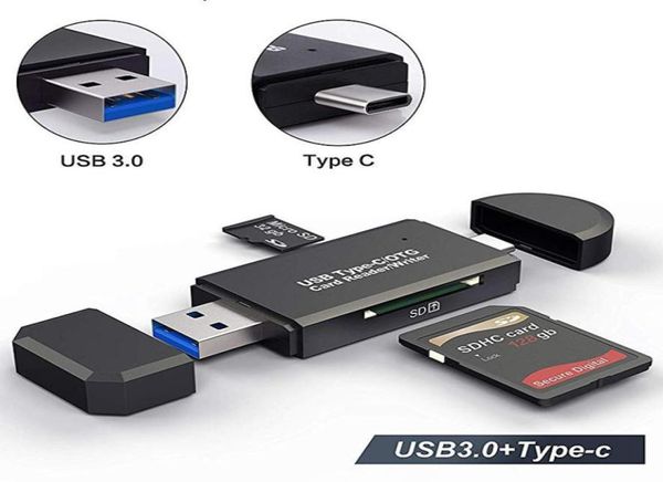 Lettore di schede Micro SD OTG Lettore di schede USB 30 20 Per adattatore USB Micro SD Unità flash Lettore di schede di memoria intelligente Tipo C Lettore di schede4788170