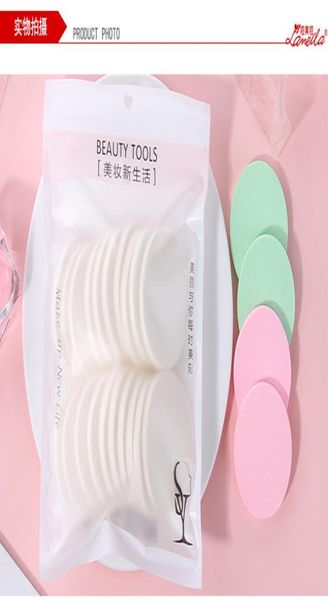 20pcspack Esponja de maquiagem em pó Puff Esponjas faciais Soft Powder Puff Beauty Foundation Esponja de maquiagem cosmética Cor aleatória 71081157332364