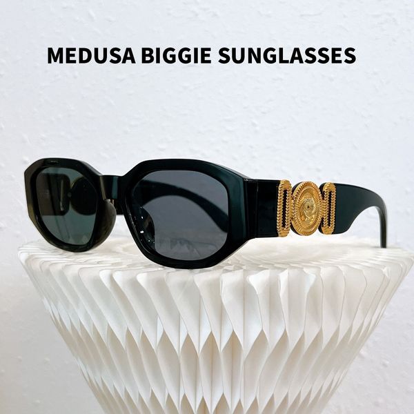 Ver Medusa Biggie Güneş Gözlüğü Lüks VE4361/VE4440U Aynı Stil Gözlükleri Resmi Web Sitesi 1: 1 Yüksek Kaliteli Erkek ve Kadın Kedi Gözü Güneş Gözlükleri Kutu