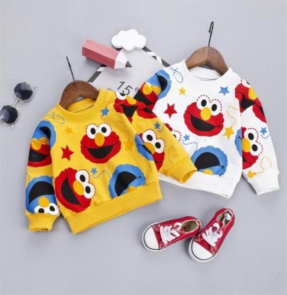 Mode Baby Pullover Herbst Cartoon-Muster Jungen Sweatshirts Neugeborenen Weiche Top Frühling Hoodies Für 9M4T Kleinkind Oberbekleidung Tuch LJ1855264