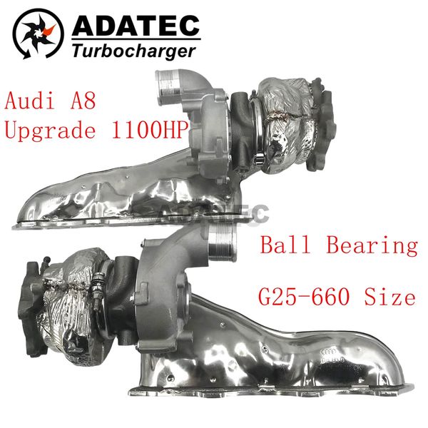 Turbo híbrido para audi a6/avant a7 a8 quattro atualizar turbina de rolamento de esferas dupla cerâmica com roda de boleto 079145703s