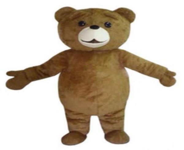 2019 Desconto fábrica Teddy Bear Mascot Costume Cartoon Fancy Dress rápido Adulto Size5851634