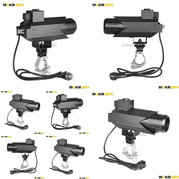 Bühnenbeleuchtungszubehör Moka Hängende CO2-Kanone Bühneneffekte DJ Jet Hine mit Hakenleistungssteuerung für Nachtclub Drop Delivery Light Dhuza