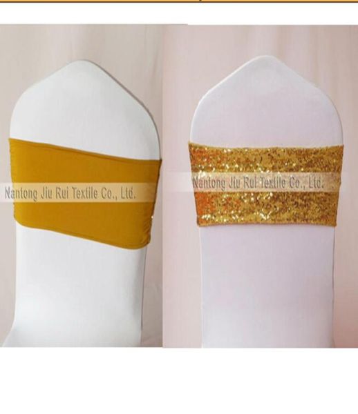 Lantejoulas brilhantes com faixas de cadeira de lycra elastano 100 peças novo design para decoração de festa de aniversário de casamento 5251133