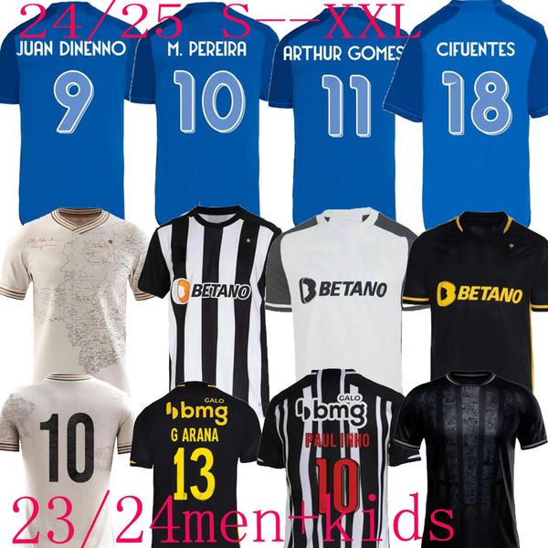 2024 2025 Cruzeiro EC Soccer Jerseys 2023 Jerseys de futebol do Atlético Mineiro Rubens Pavon Vargas Paulinho Edenilson Home Away 3rd Special 23 24 Futebol Mulheres Circtas Mulheres Camisa Mulher Cirche