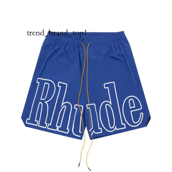 Rhude Designer-Shorts Rhude Shorts Sommermode Strandhose Herren Hochwertige Streetwear Rot Blau Schwarz Lila Hose Herren Kurzes Rhude T-Shirt US-Größe: S-XL 4087