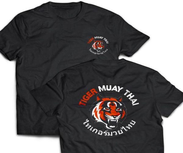 Men039s T-shirts Tiger Muay Thai Kick Boxing T-shirt Sommer Baumwolle Kurzarm ONeck Männer T Shirt Tees Tops Harajuku Streetwea1282958