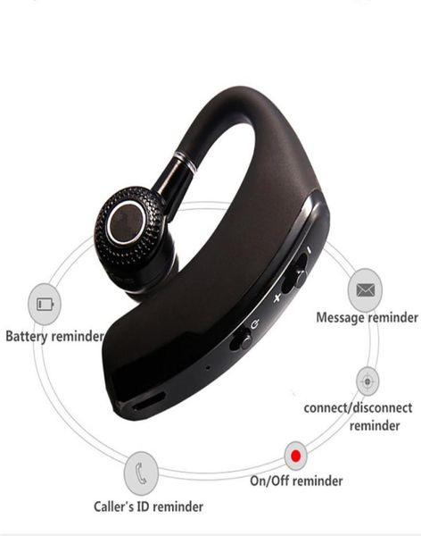 Mani Business Auricolare Bluetooth senza fili con microfono Controllo vocale Cuffia Auricolare stereo per iPhone Adroid Drive Connect Wit7847541