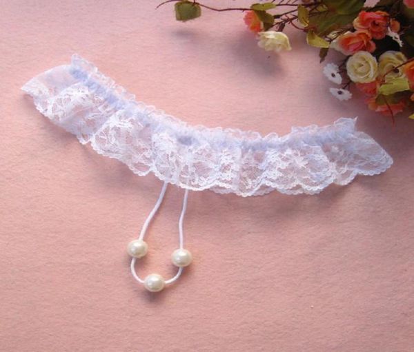 Mutandine di pizzo da donna con apertura sul cavallo perizoma con perle massaggianti perline biancheria intima erotica senza cavallo per lingerie RRA20962439630