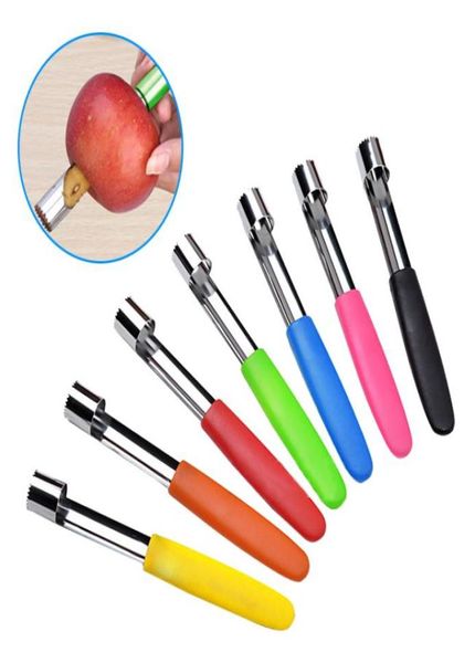 Nuclei di frutta in acciaio inossidabile multi colori mini Frutta mela Rimozione semi Corer Pitter Gadget da cucina Strumenti9668850