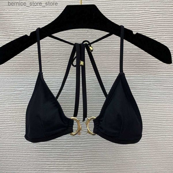 Costumi da bagno da donna bikini sexy costume da bagno firmato moda donna stampe di lettere Bikini corto set costumi da bagno di lusso perizoma due pezzi Q240306