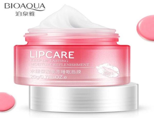 BIOAQUA Marca Fragola Labbra Maschera per dormire Cura della pelle Esfoliante Balsamo per labbra M8322816