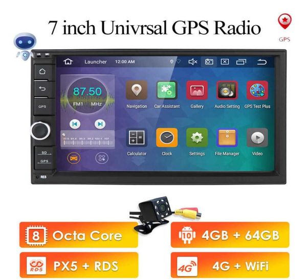 7quot android 100 octa core 4g ram 64g rom universal duplo 2 din para nissan carro áudio estéreo navegação gps rádio carro multimed3352694