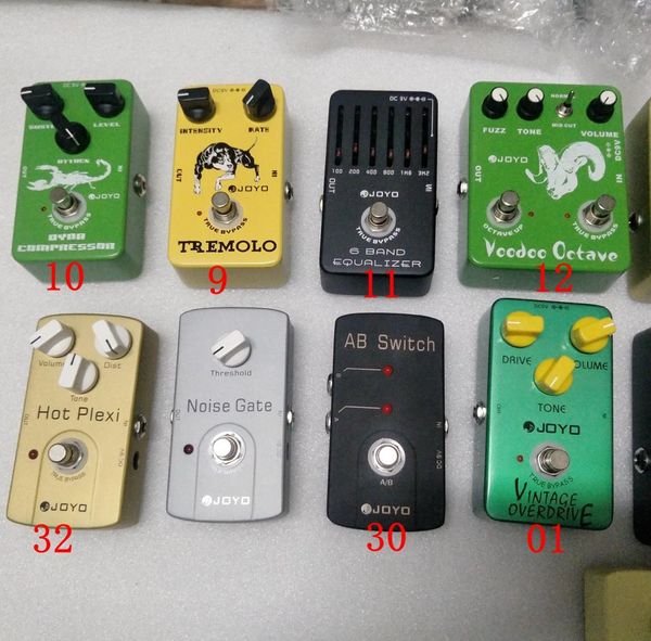 Pedal clássico de efeito de guitarra JOYO, distorção, overdrive, atraso, eco, reverb, multiefeitos, chorus, flanger, wah, fase de volume para todos os gu6151973