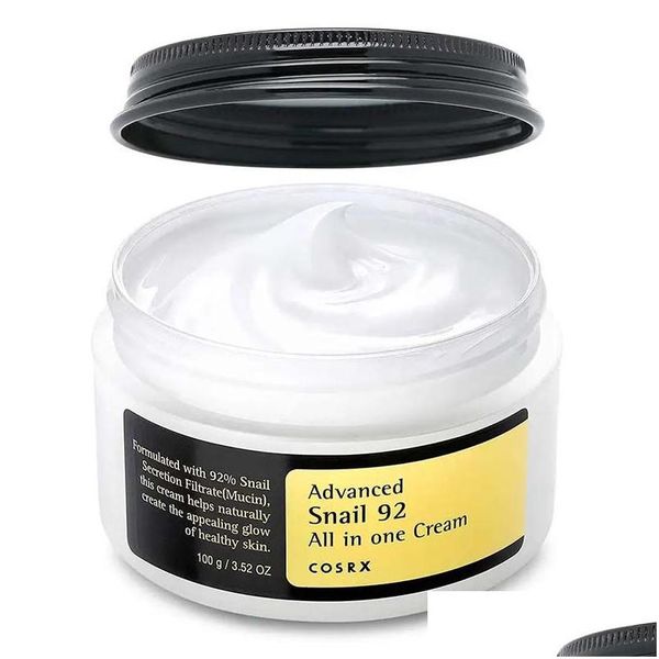 Тональный крем Cosrxs Advanced Snail 92 Универсальный увлажняющий крем, обогащенный 92% муцина для питания кожи, 100 г капель Доставка Дхав