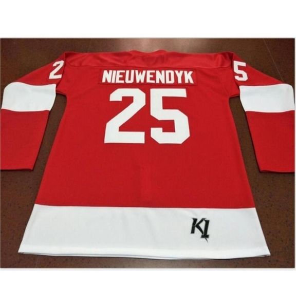 Goodjob Homens Jovens Mulheres Vintage Cornell Big Red 25 Joe Nieuwendyk Hockey Jersey Tamanho S5XL ou personalizado qualquer nome ou número2824066