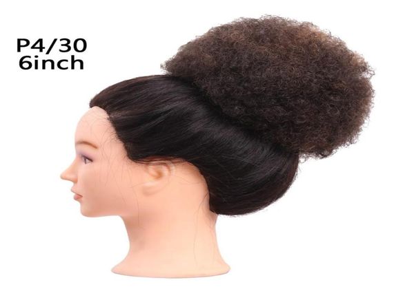 6inch Women039s Elastik Net Kıvırcık Chignon İki Plastik Tarak Upupto Kapak Sentetik Saç 40GPC7144572