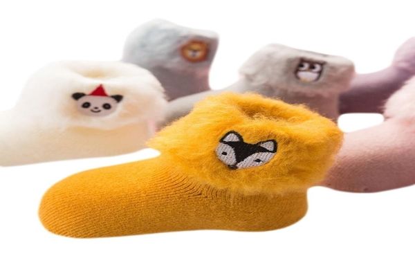 Lawadka Socken für Babys, 3D-Stickerei, Cartoon-Motiv, für Neugeborene, Winter, warm, dick, für Mädchen und Jungen, Y2010093183422