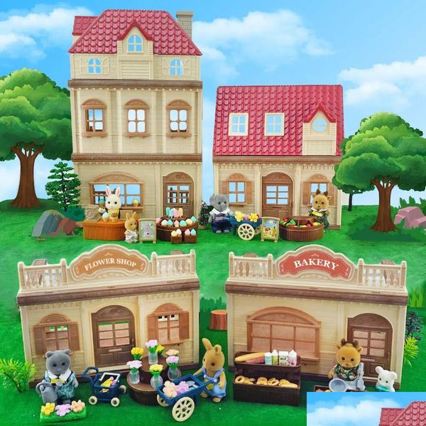 Bebek Evi Aksesuarları 1 12 Minyatür Mobilya Ormanı Ailesi Ev Mutfak Oyuncak Minllhouse Simation Odası Set Kız Oyun Toys Hediye Drop DHH8X