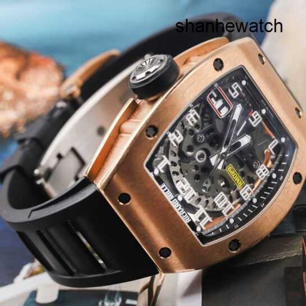 Мужские часы Нарядные часы RM Watch Series RM029 Полый дисплей даты Мода Один стол RQT0