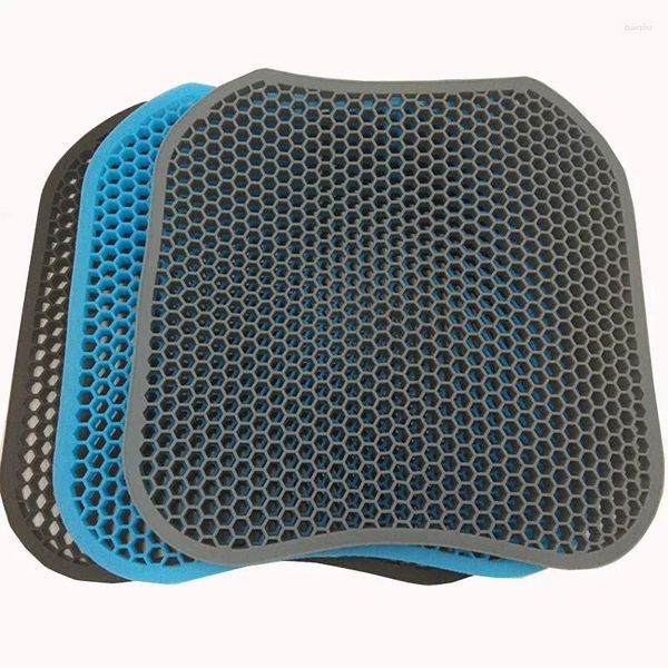 Assento de carro cobre silicone almofada universal isolamento térmico respirável para todos os climas 3d cuidados de saúde acessórios de massagem