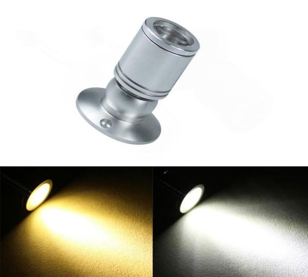 Passo regolabile 1w LED Mini superficie montata luce da incasso a led Lampada per armadietto dei gioielli luce spot 85265v armadio led lightArgento 8644115