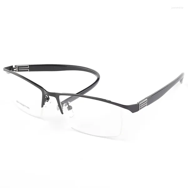 Montature per occhiali da sole OEYEYEO Montatura per occhiali con montatura anteriore in lega di titanio con aste flessibili Occhiali semi-senza montatura 4 colori opzionali